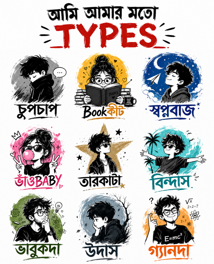 আমি আমার মতো Types